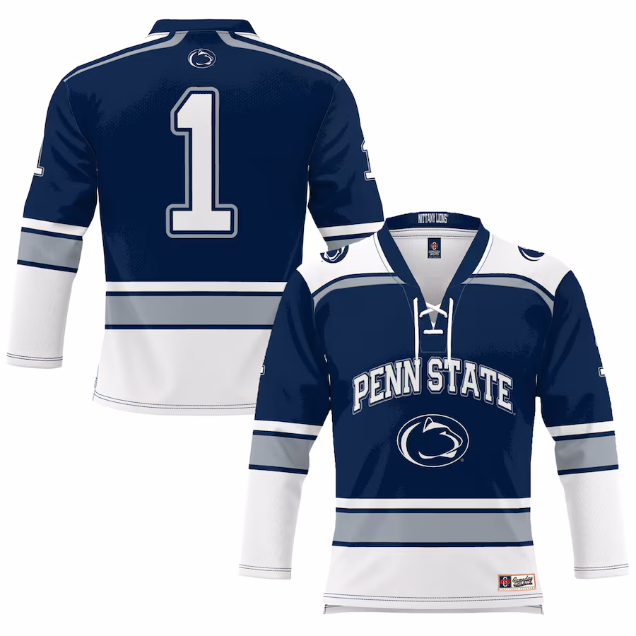 #1 Penn State Nittany Lions GameDay Greats Youth Hockey Jersey - Navy - Jersey