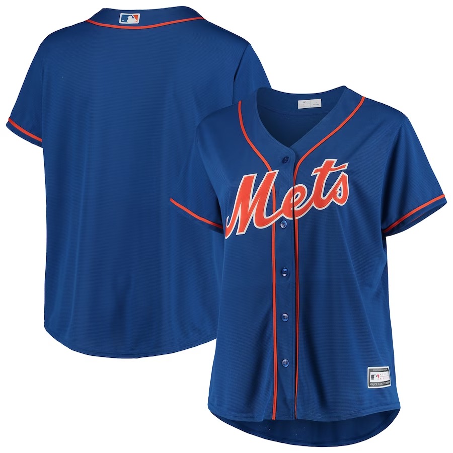 Women's New York Mets Royal Plus Size Alternate Replica Team Jersey - Jersey