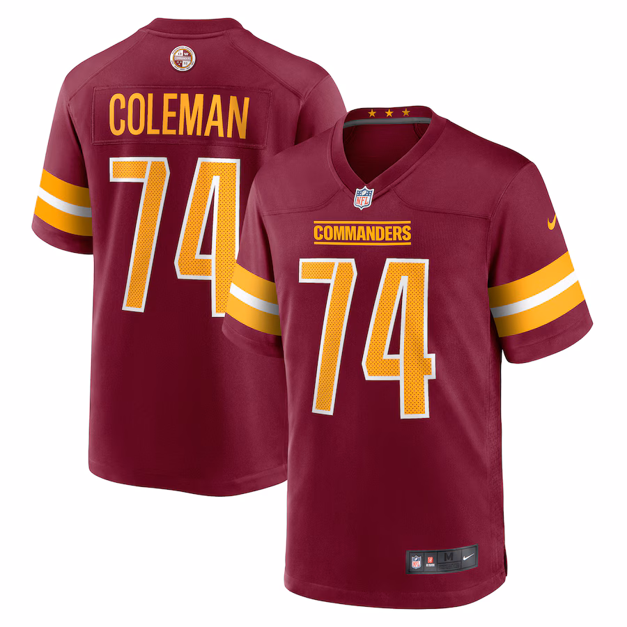 Men's Washington Commanders Brandon Coleman Nike Burgundy Game Jersey - Jersey