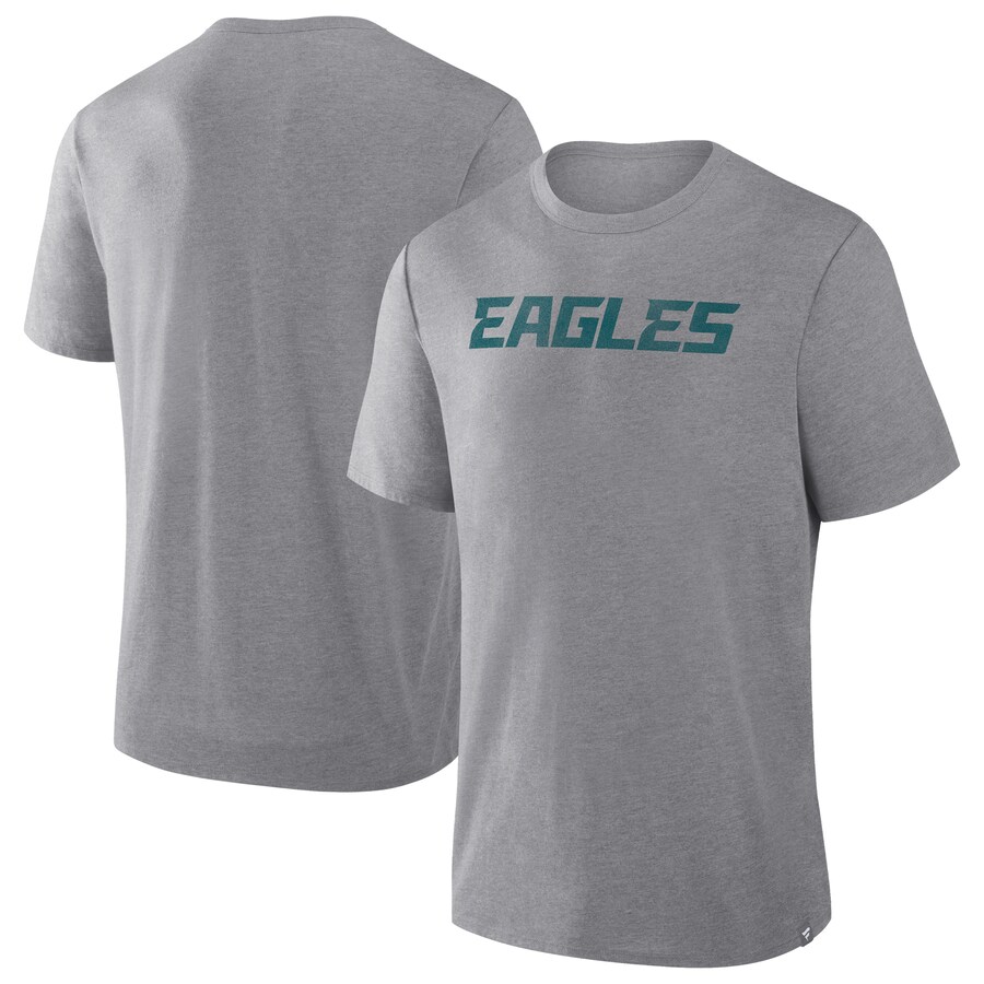 Men's Philadelphia Eagles  Fanatics Heather Gray Tri-Blend T-Shirt - Jersey