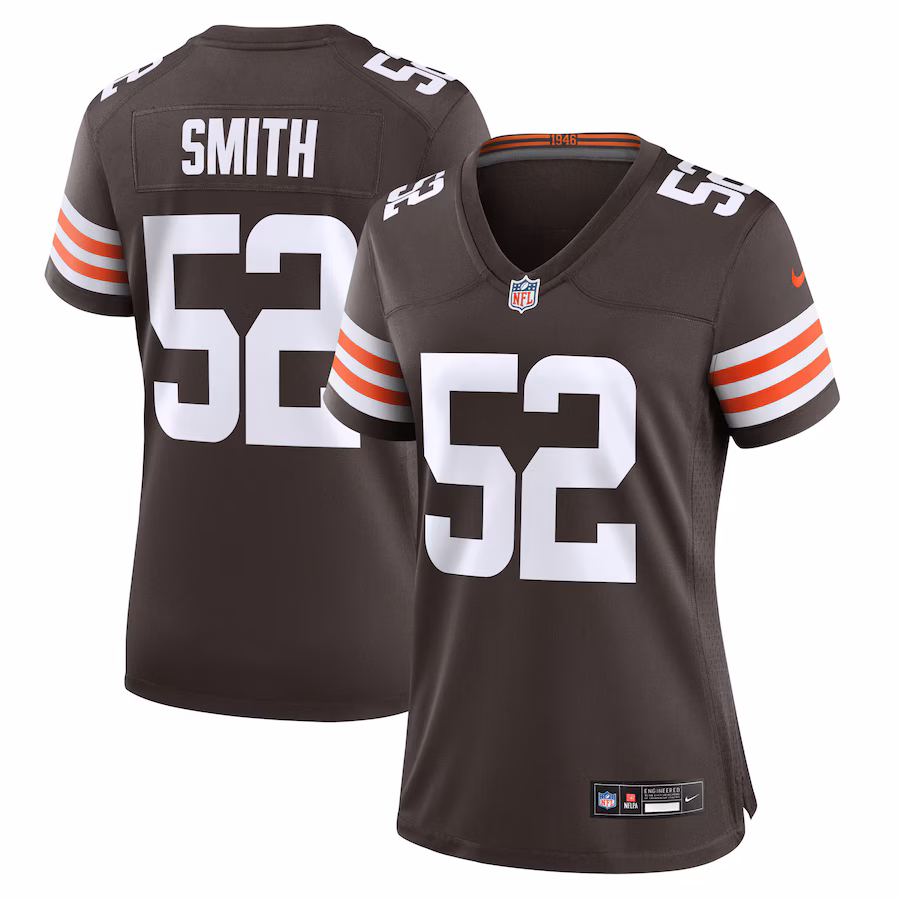 Women's Cleveland Browns Elerson Smith Nike Brown Team Game Jersey - Jersey