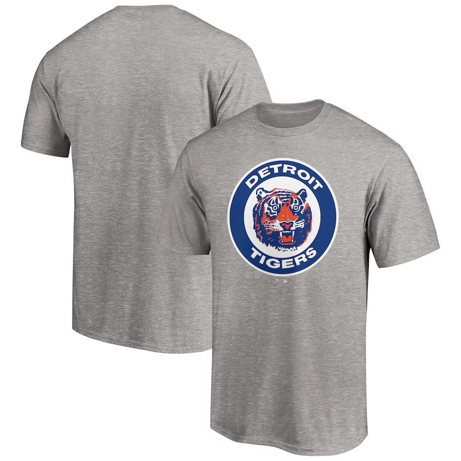 Men's Detroit Tigers Heather Gray Cooperstown Collection Huntington T-Shirt - Jersey