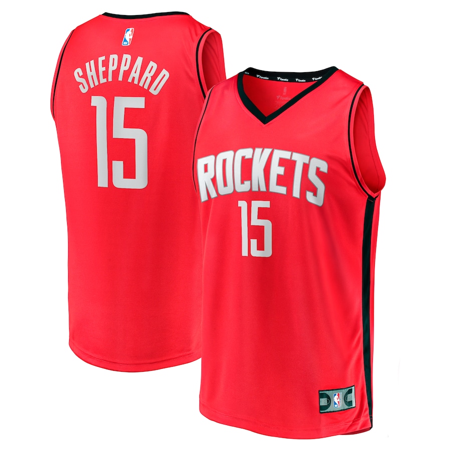 Youth Houston Rockets Reed Sheppard Fanatics Red 2024 NBA Draft Fast Break Player Jersey - Icon Edition - Jersey