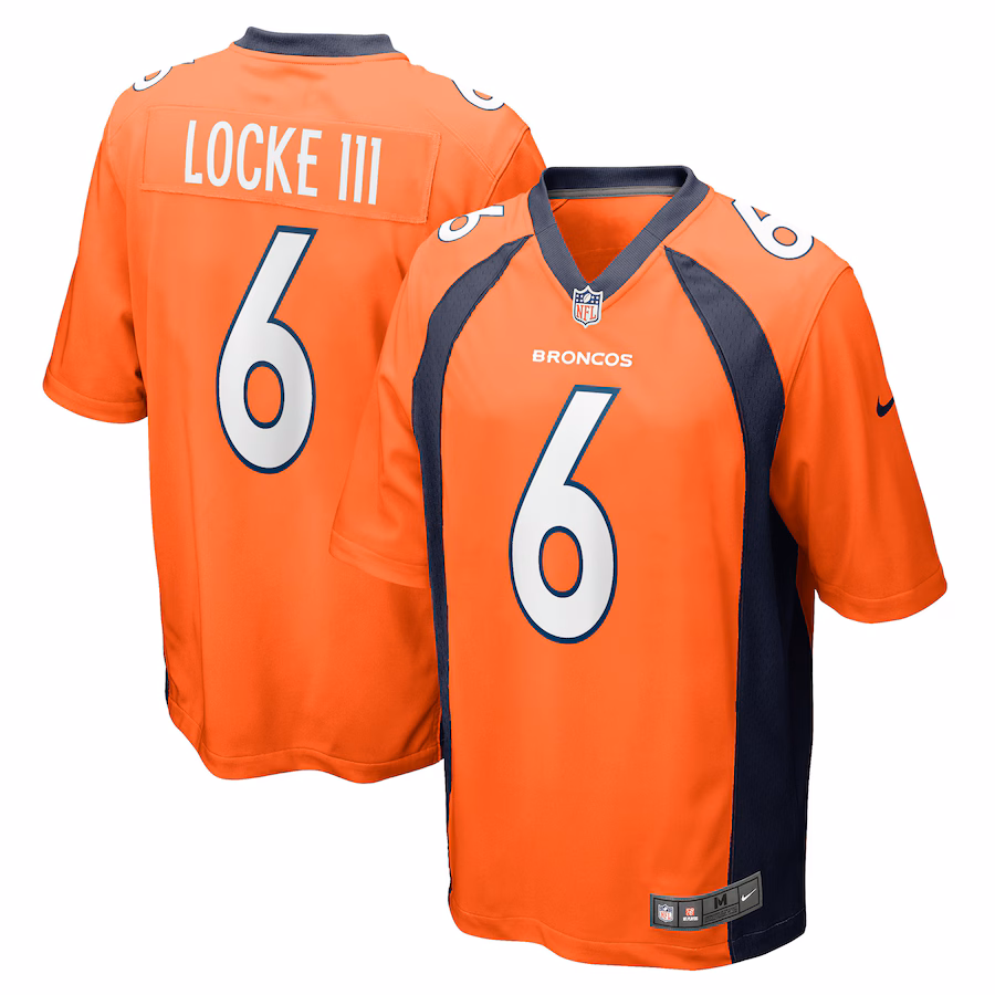Men's Denver Broncos P.J. Locke Nike Orange Game Player Jersey - Jersey