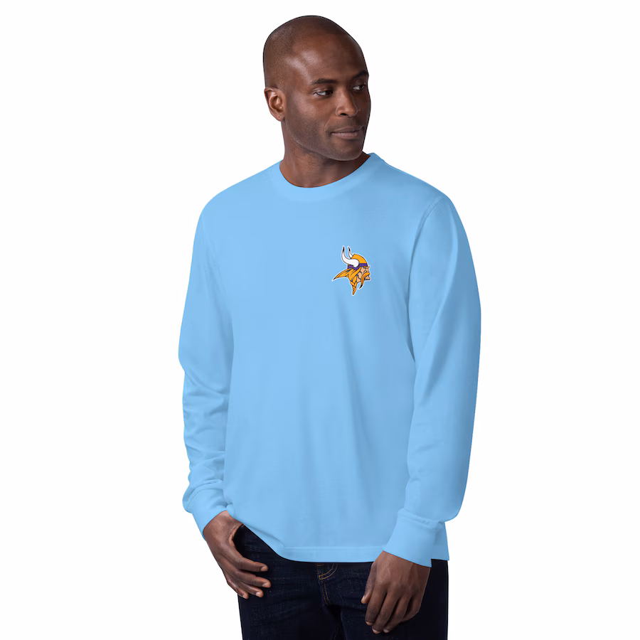 Men's Minnesota Vikings  Margaritaville Blue Gametime Long Sleeve T-Shirt - Jersey