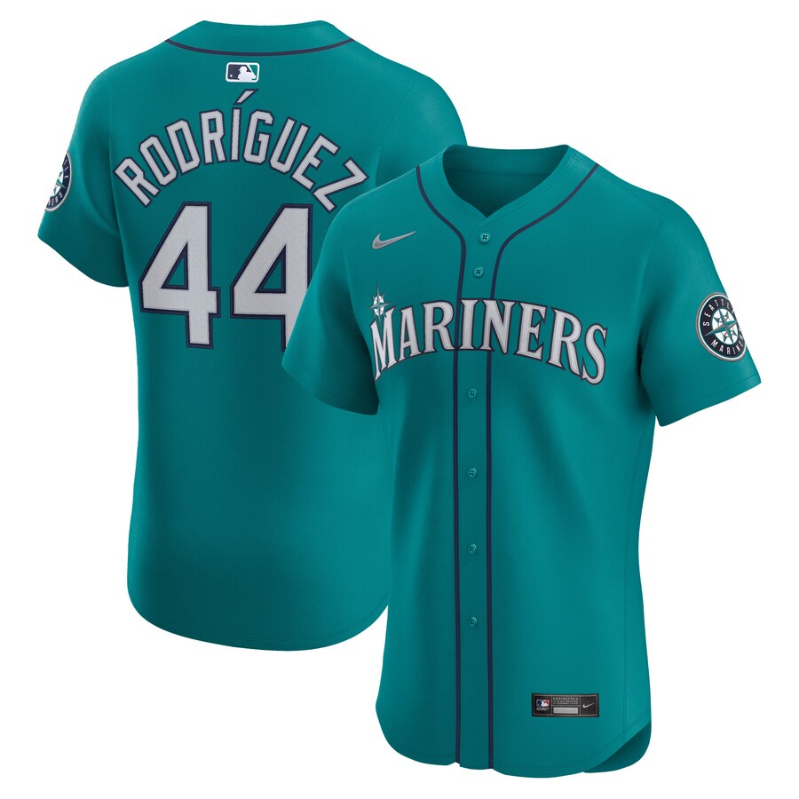 Men's Seattle Mariners Julio Rodríguez Nike Aqua Alternate Elite Jersey - Jersey