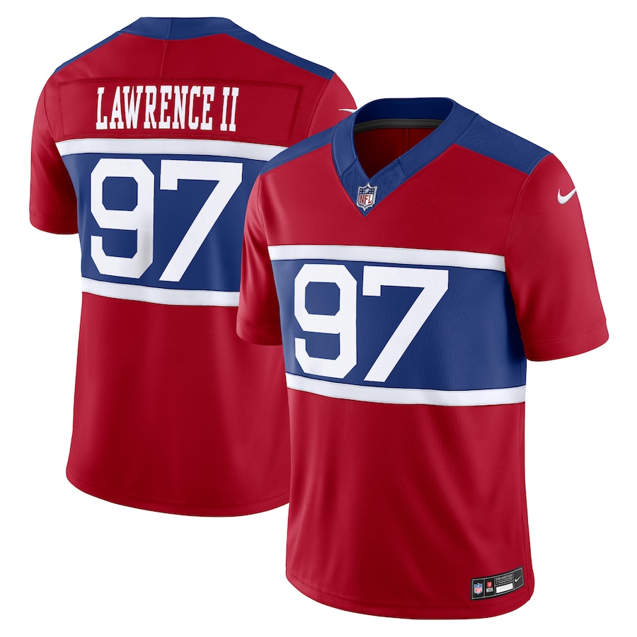 Men's New York Giants Dexter Lawrence II Nike Century Red Alternate Vapor F.U.S.E. Limited Jersey - Jersey
