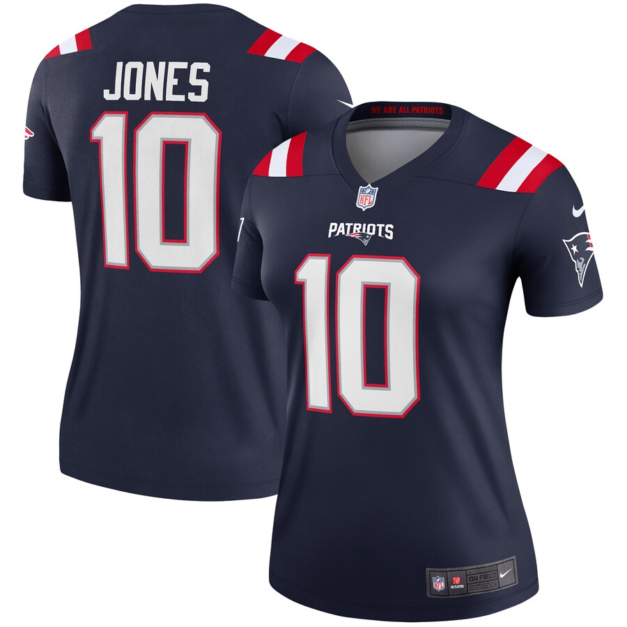 Women's New England Patriots Mac Jones Nike Navy Legend Jersey - Jersey