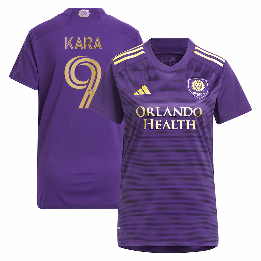 Women's Orlando City SC Ercan Kara adidas Purple 2023 The Wall Kit Replica Player Jersey - Jersey