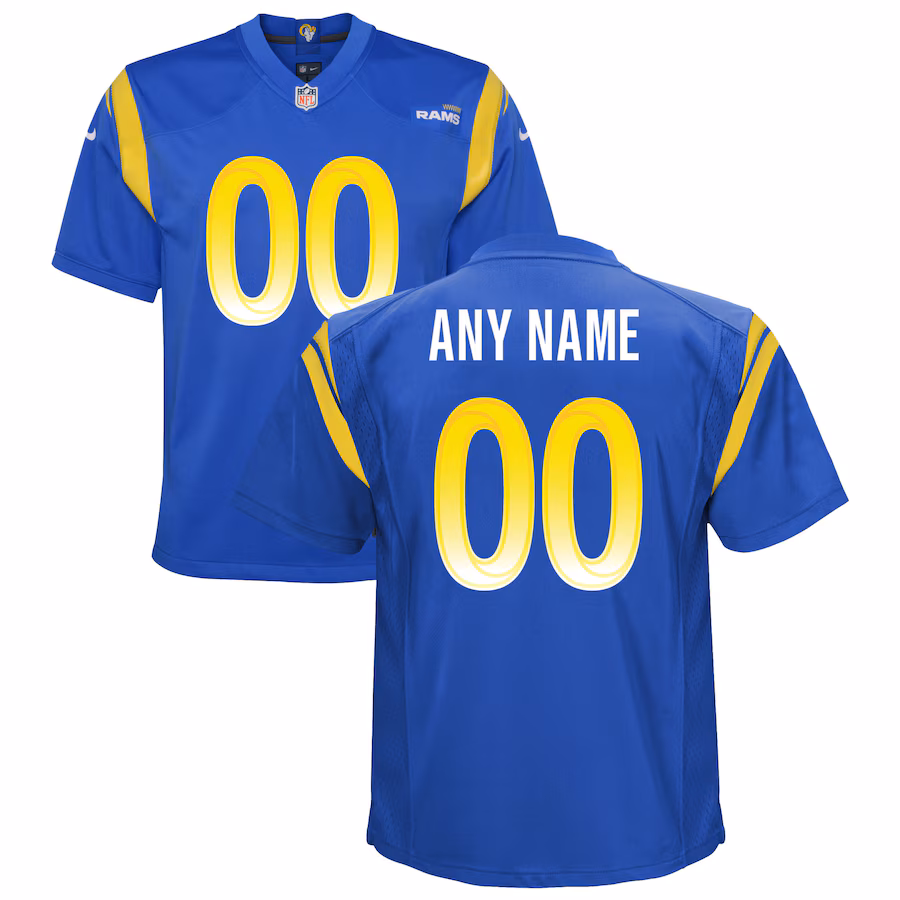 Youth Los Angeles Rams Nike Royal Custom Game Jersey - Jersey