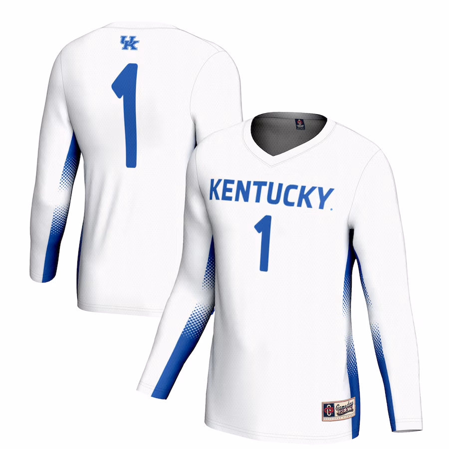 Unisex GameDay Greats #1 White Kentucky Wildcats Lightweight Volleyball Jersey - Jersey