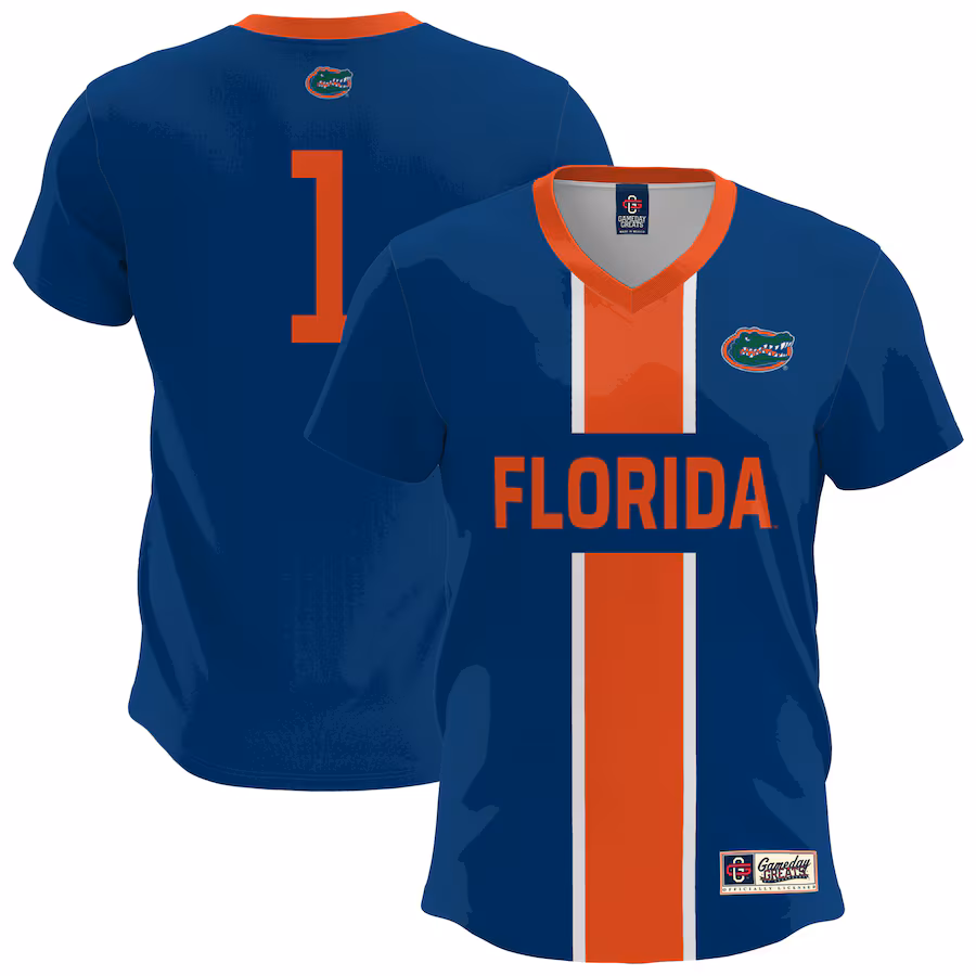 Men's GameDay Greats  Royal Florida Gators Lightweight Soccer Fashion Jersey - Jersey