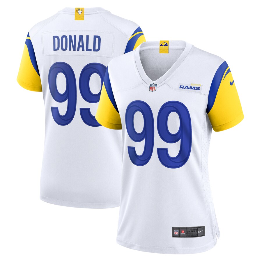 Women's Los Angeles Rams Aaron Donald Nike White Player Jersey - Jersey