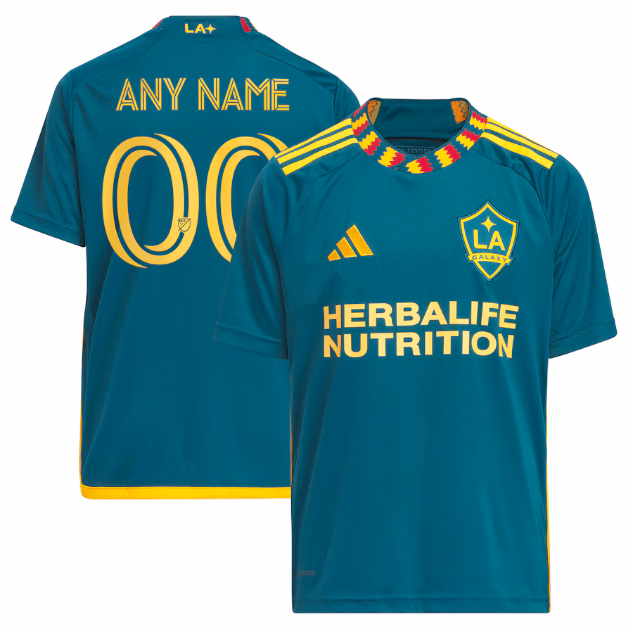 Youth LA Galaxy adidas Green 2023 LA Kit Replica Custom Jersey - Jersey