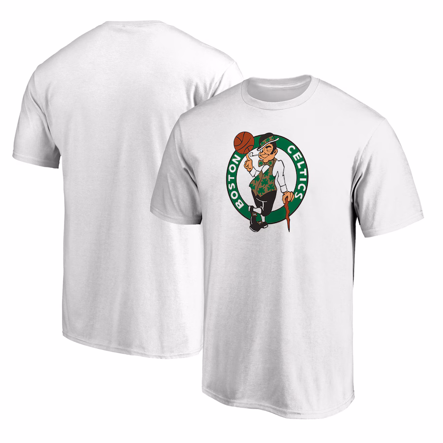 Men's Boston Celtics Fanatics White Primary Team Logo T-Shirt - Jersey
