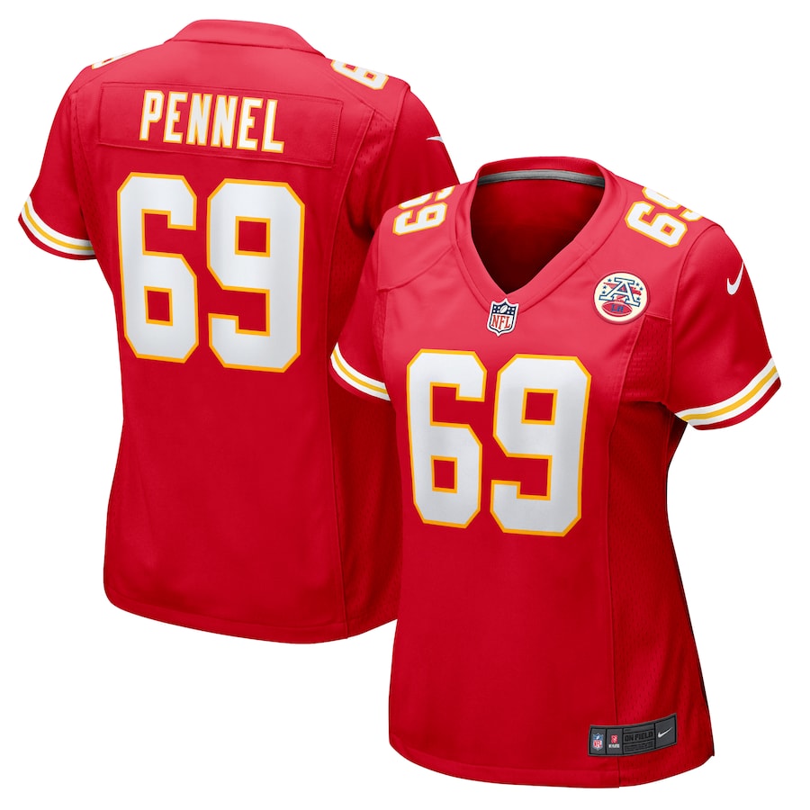 Women's Kansas City Chiefs Mike Pennel Nike Red Game Jersey - Jersey