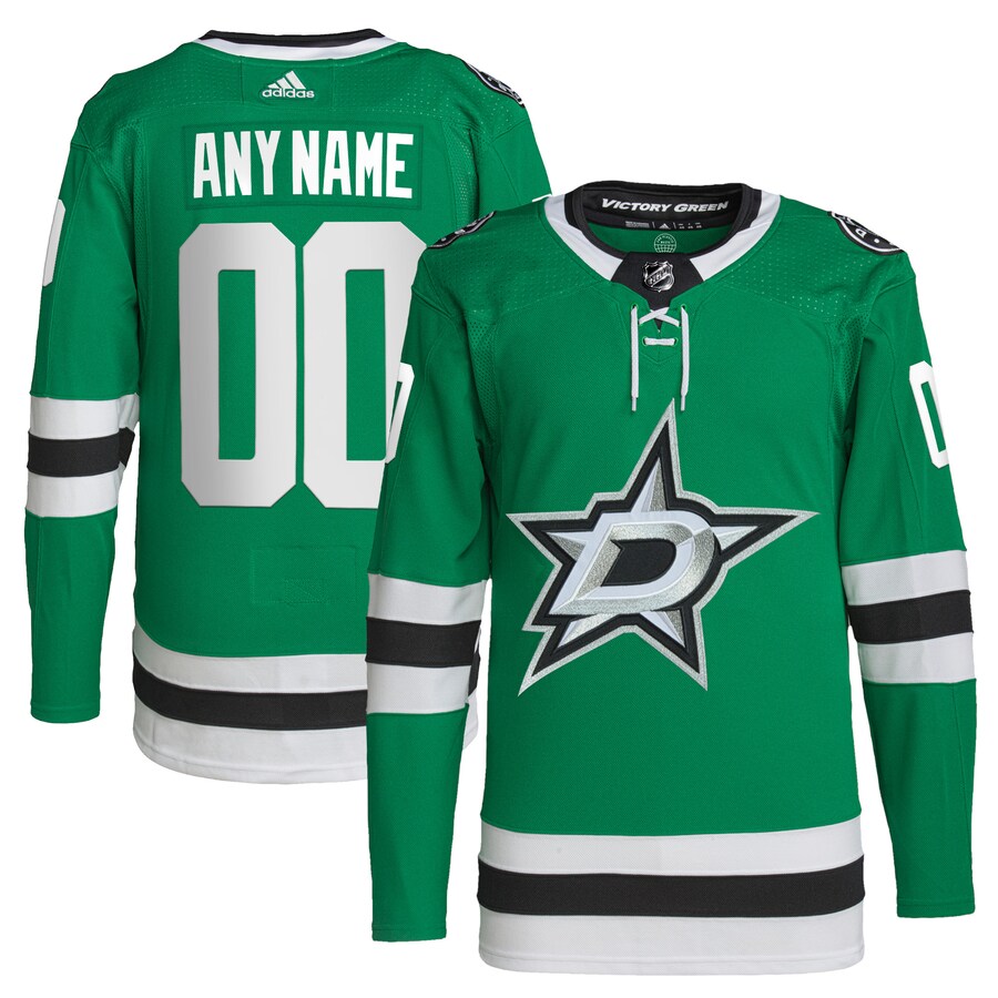 Men's Dallas Stars adidas Green Home Primegreen Authentic Pro Custom Jersey - Jersey
