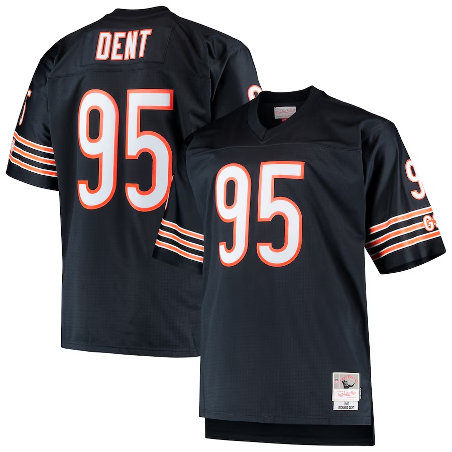 Men's Chicago Bears Richard Dent Mitchell & Ness Navy Big & Tall 1985 Retired Player Replica Jersey - Jersey