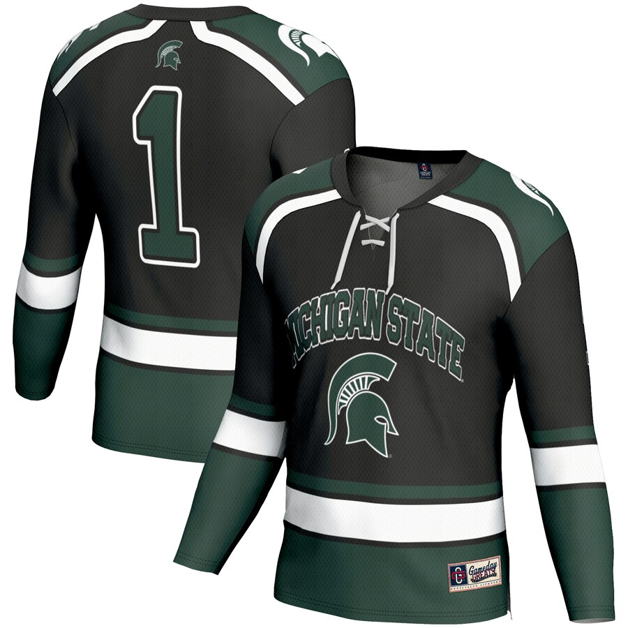 Youth GameDay Greats #1 Black Michigan State Spartans Hockey Jersey - Jersey