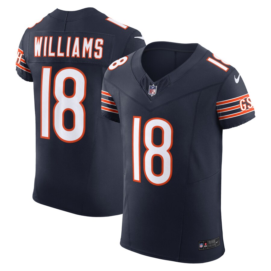 Men's Chicago Bears Caleb Williams Nike Navy Team Vapor F.U.S.E. Elite Jersey - Jersey