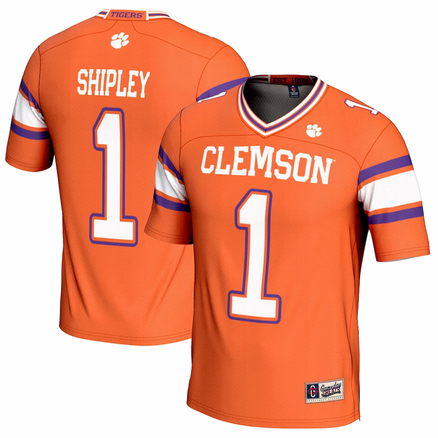 Will Shipley Clemson Tigers GameDay Greats Youth NIL Player Football Jersey - Orange - Jersey