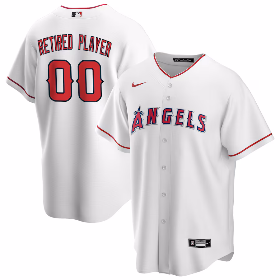 Men's Los Angeles Angels Nike White Home Pick-A-Player Retired Roster Replica Jersey - Jersey