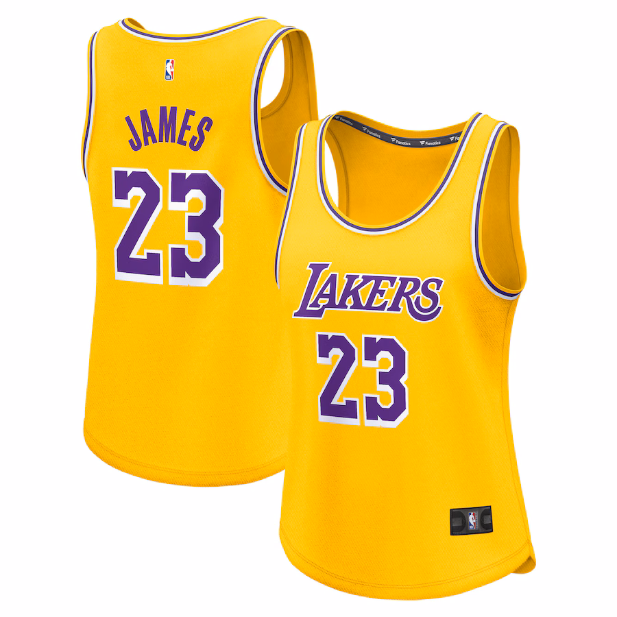 Women's Los Angeles Lakers LeBron James Fanatics Gold Fast Break Player Jersey - Icon Edition - Jersey