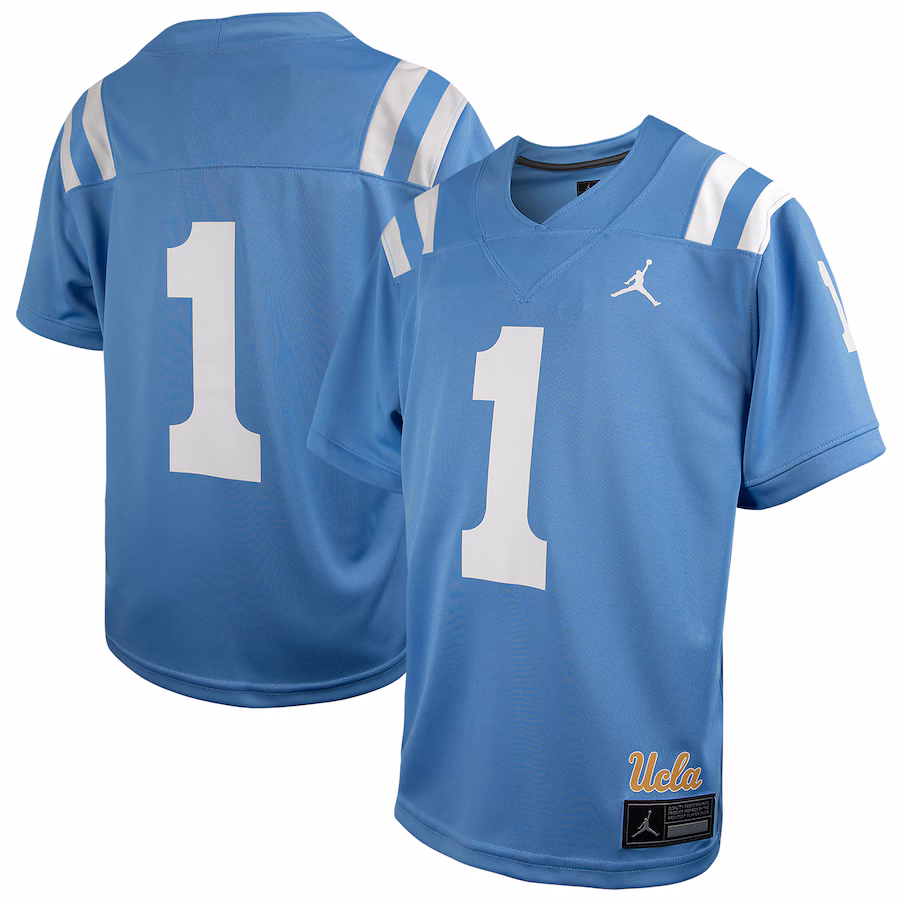 Youth Jordan Brand #1 Light Blue UCLA Bruins Alternate Game Jersey - Jersey