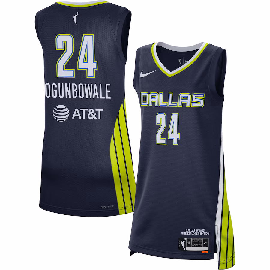 Women's Dallas Wings Arike Ogunbowale Nike Navy 2021 Explorer Edition Victory Player Jersey - Jersey