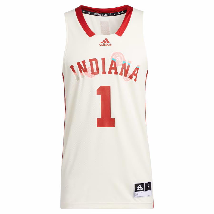 Men's adidas Cream Indiana Hoosiers Honoring Black Excellence Replica Basketball Jersey - Jersey