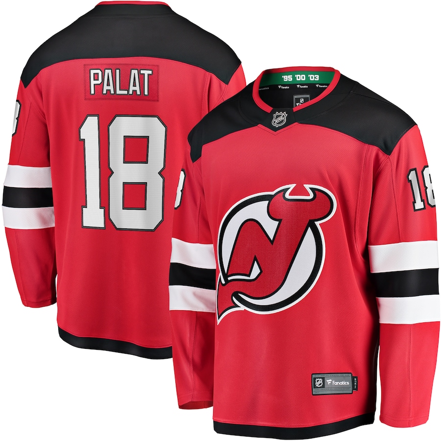 Men's New Jersey Devils Ondrej Palat Fanatics Red Home Breakaway Player Jersey - Jersey