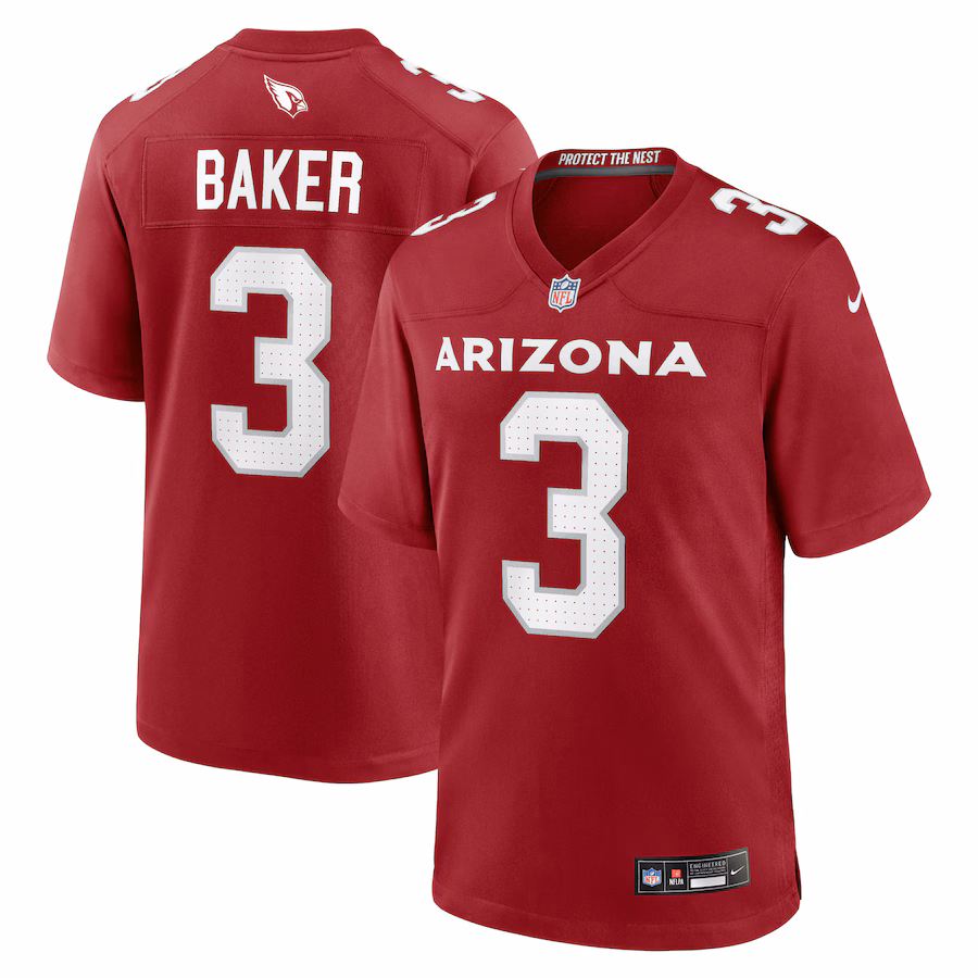Men's Arizona Cardinals Budda Baker Nike Cardinal Game Player Jersey - Jersey