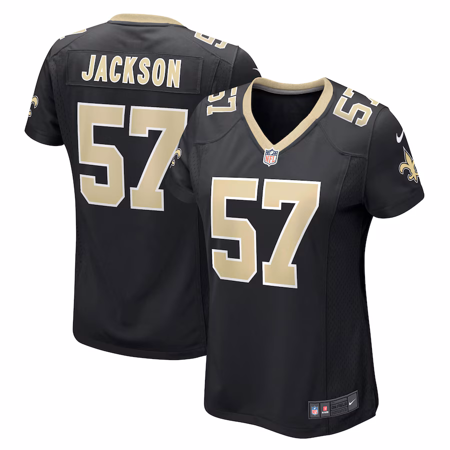 Women's New Orleans Saints Rickey Jackson Nike Black Retired Player Jersey - Jersey
