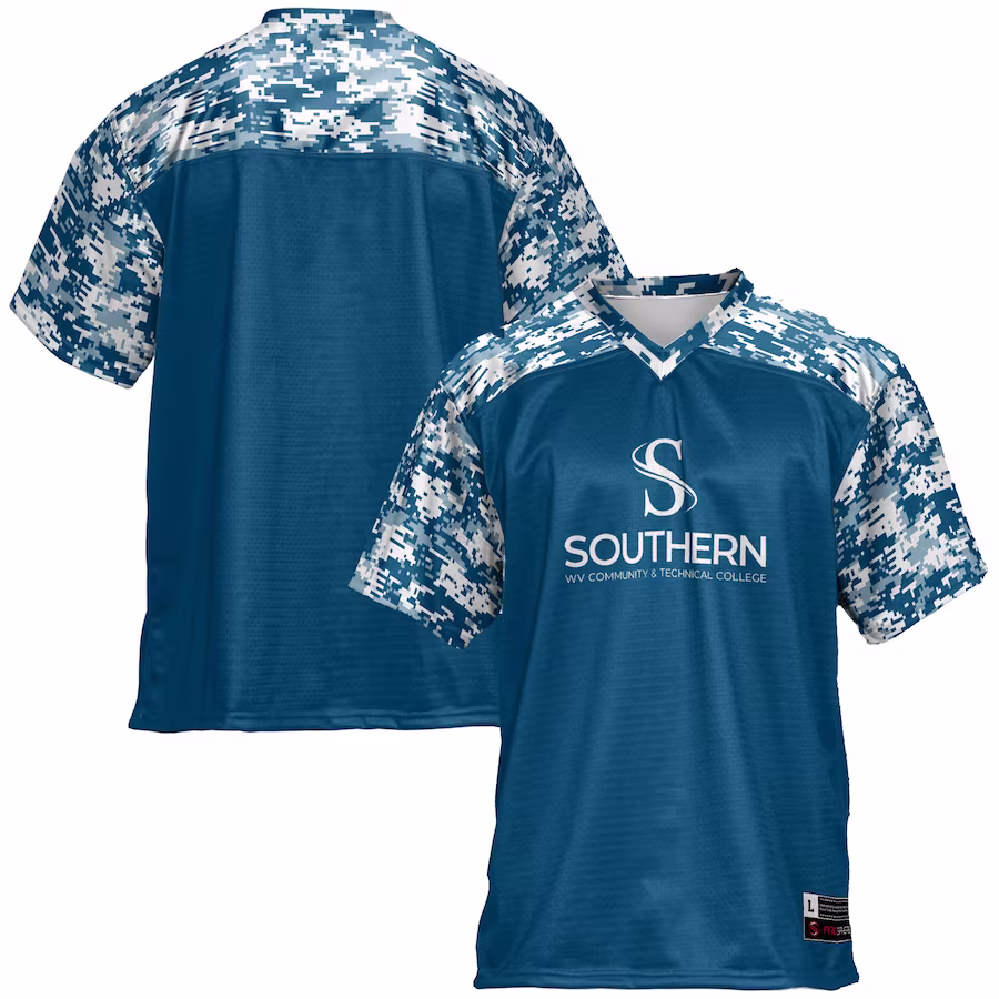 Southern West Virginia Community and Technical College GameDay Greats Football Jersey - Blue - Jersey