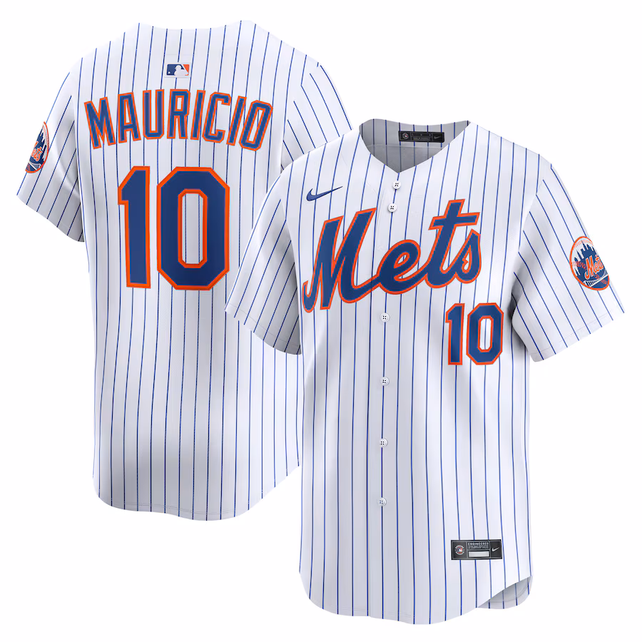 Men's New York Mets Ronny Mauricio Nike White Alternate Limited Player Jersey - Jersey