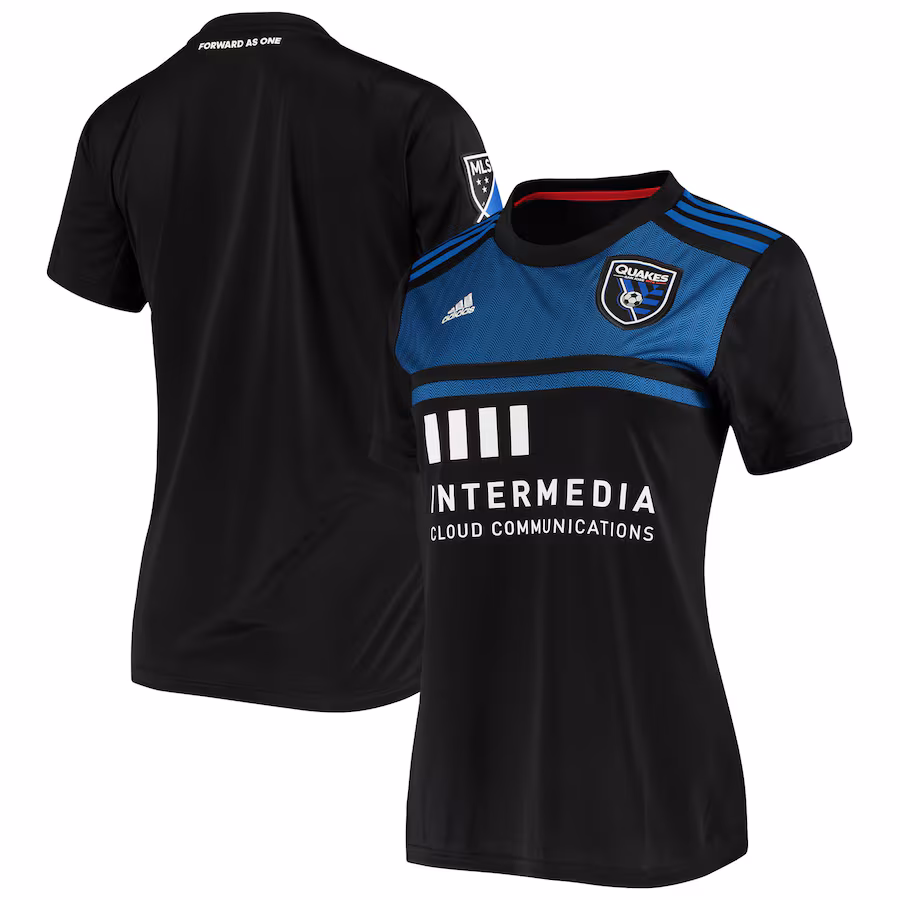 Women's San Jose Earthquakes adidas Black 2020 Replica Primary Jersey - Jersey