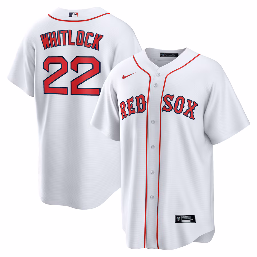 Men's Boston Red Sox Garrett Whitlock Nike White Home Replica Jersey - Jersey