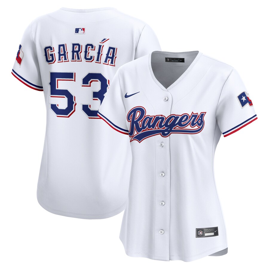 Women's Texas Rangers Adolis Garcia Nike White Home Limited Jersey - Jersey