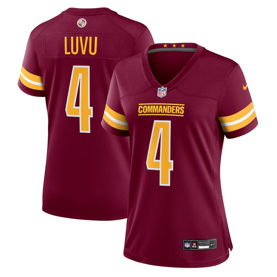 Women's Washington Commanders Frankie Luvu Nike Burgundy Game Jersey - Jersey