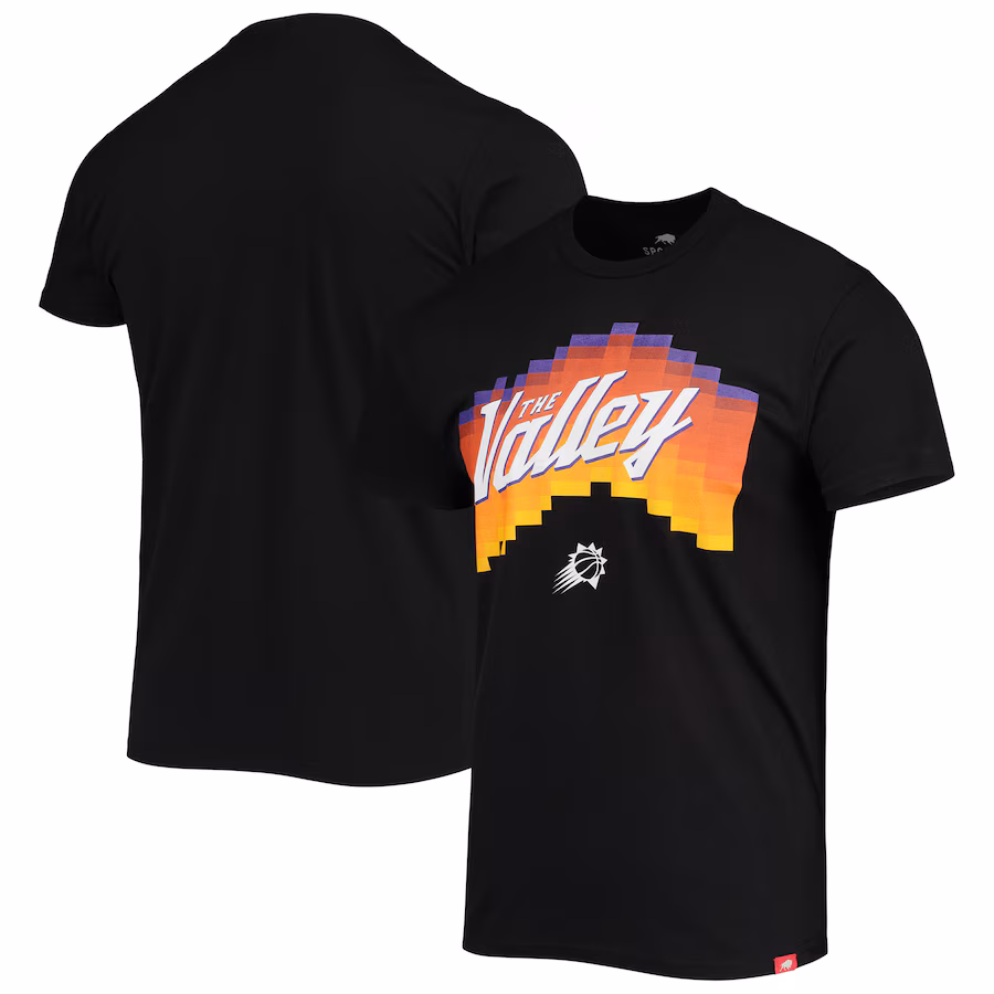 Men's Phoenix Suns Sportiqe Black The Valley Pixel City Edition Tri-Blend Lightweight T-Shirt - Jersey