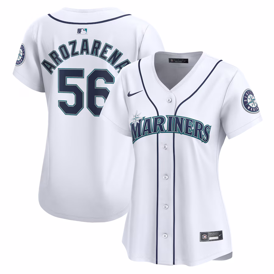 Women's Seattle Mariners Randy Arozarena Nike White Home Limited Player Jersey - Jersey