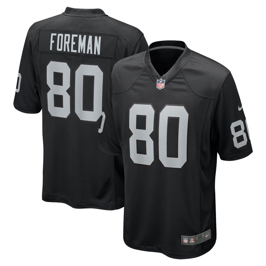 Men's Las Vegas Raiders Jeff Foreman Nike Black Team Game Jersey - Jersey