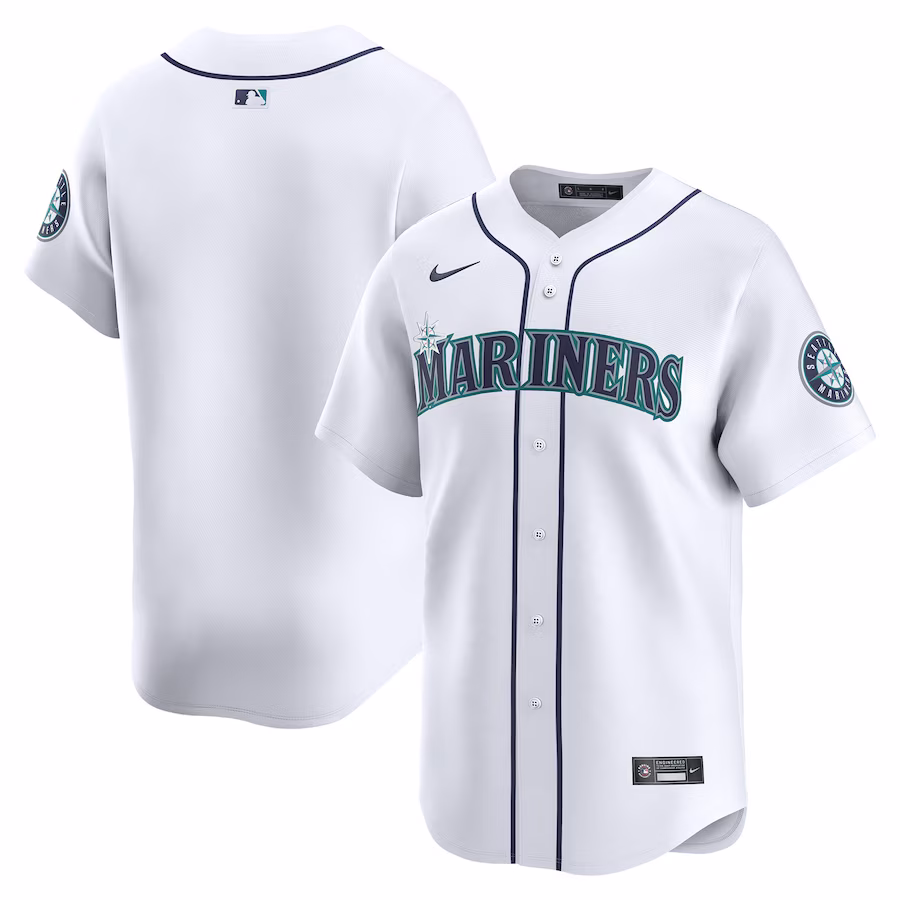 Men's Seattle Mariners Nike White Home Limited Jersey - Jersey