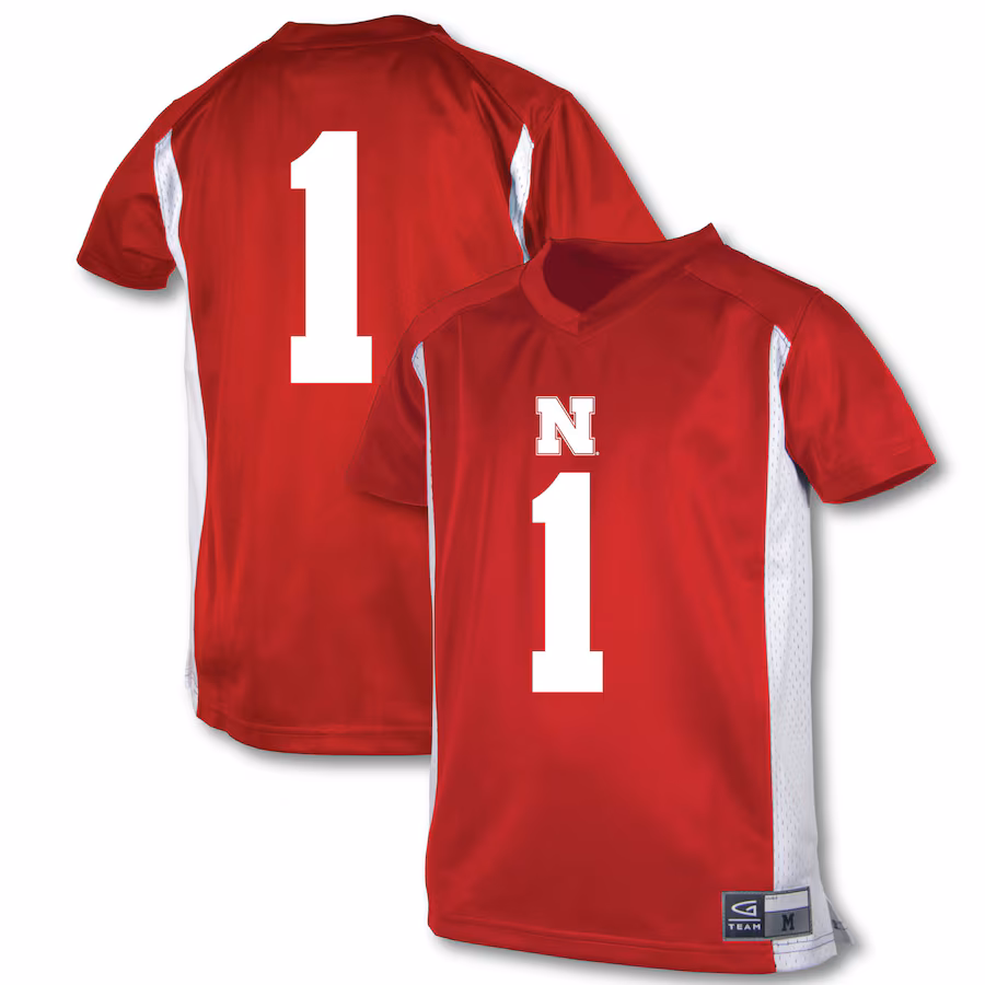 Youth Garb #1 Scarlet Nebraska Huskers Football Jersey - Jersey
