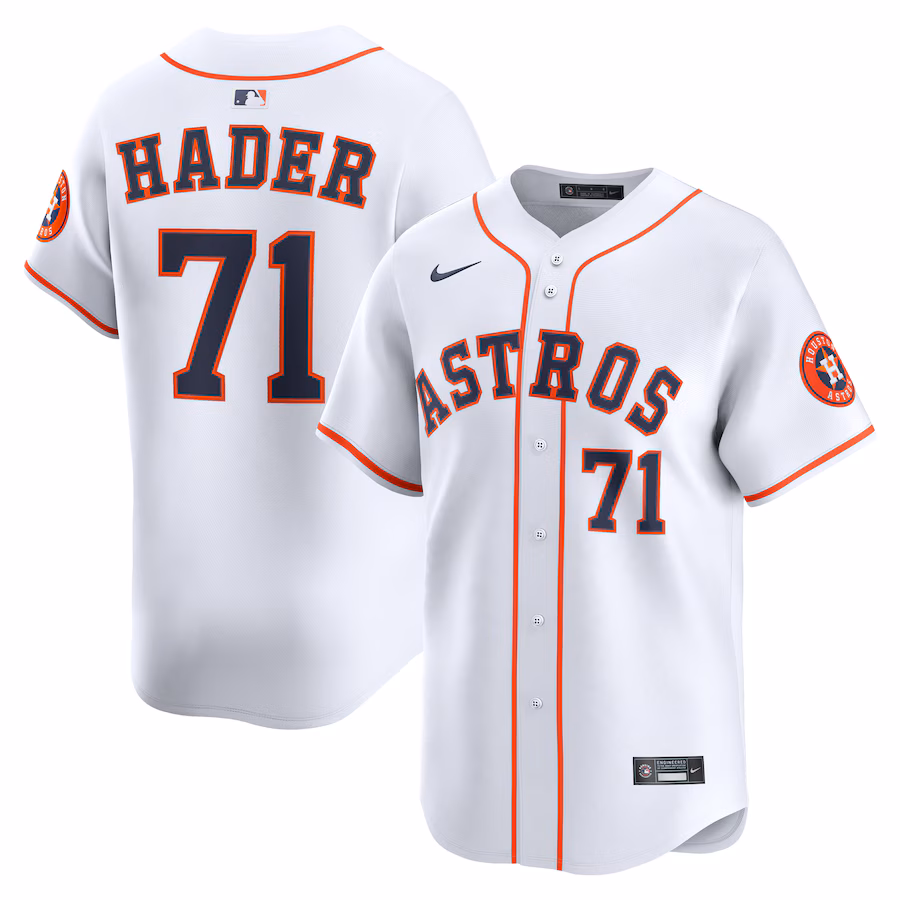 Men's Houston Astros Josh Hader Nike White Alternate Limited Player Jersey - Jersey