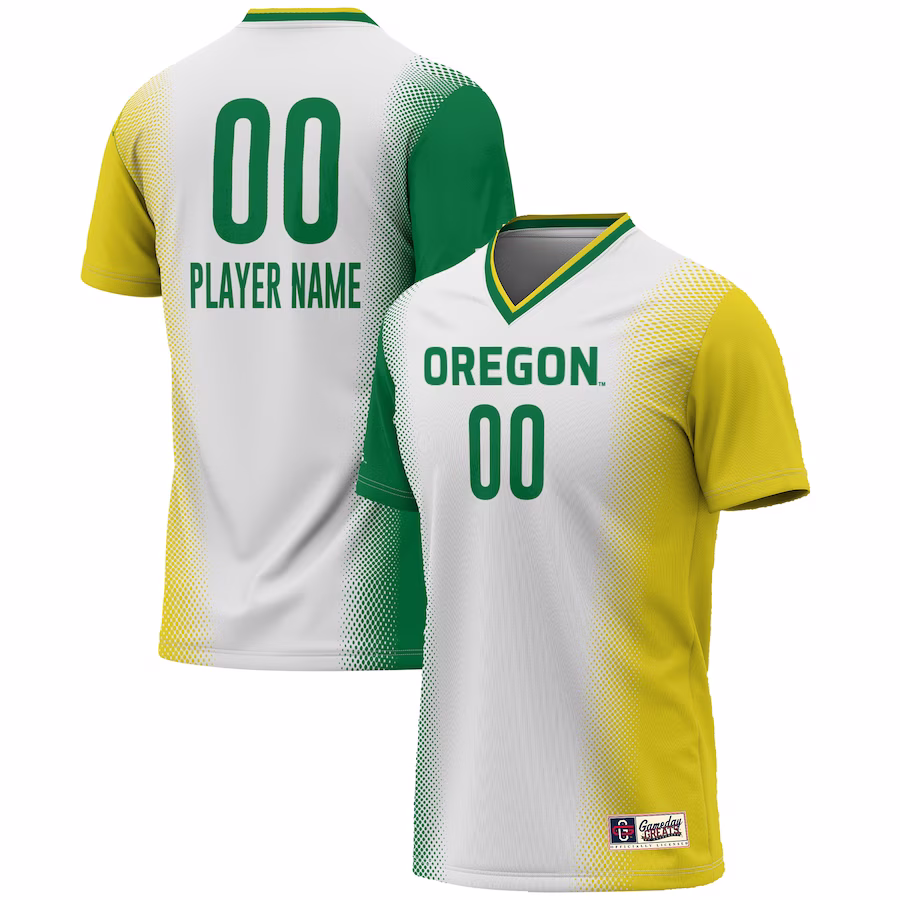Oregon Ducks GameDay Greats Youth NIL Pick-A-Player Lightweight Women's Soccer Jersey - White - Jersey