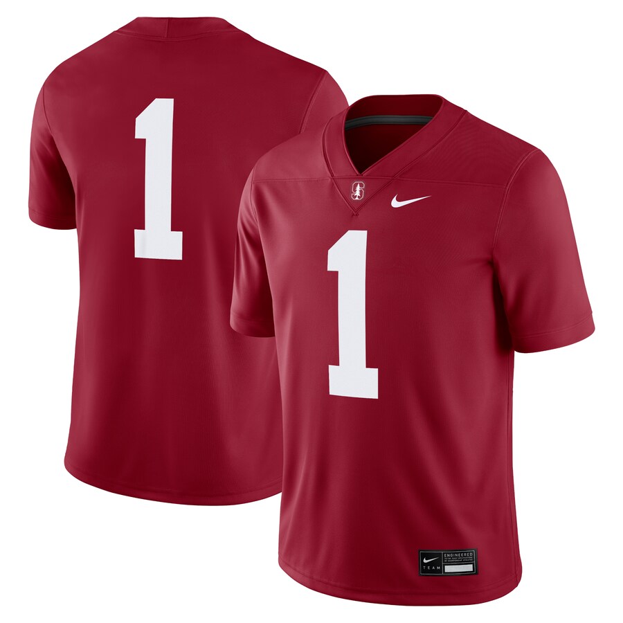 Men's Nike #1 Cardinal Stanford Cardinal Game Jersey - Jersey
