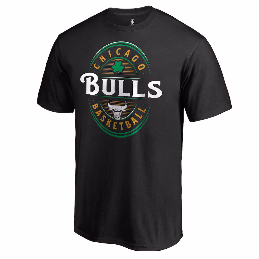 Men's Chicago Bulls Black Forever Lucky T-Shirt - Jersey