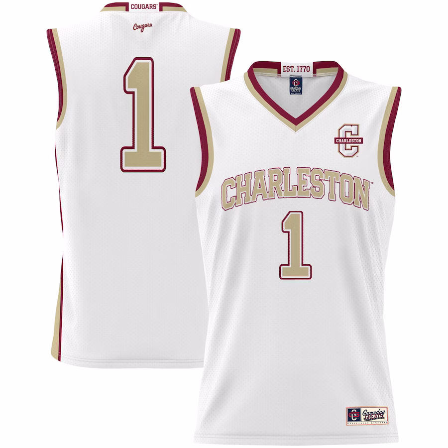 Charleston Cougars GameDay Greats Youth #1 Basketball Jersey -  White - Jersey