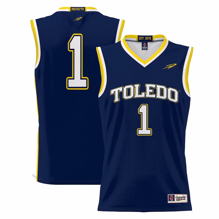 #1 Toledo Rockets GameDay Greats Youth Lightweight Basketball Jersey - Blue - Jersey